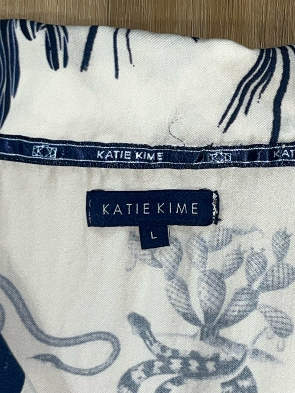 Katie Kime Women’s Marfa Toile Cotton Shorty Pajama Set Size Large - Picture 7 of 14